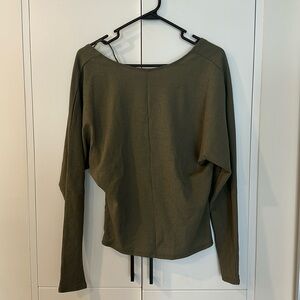 H&M Long Sleeve Blouse with Criss-Cross Back Straps